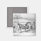 Aimant Préparation d'une course (Recto/Verso)