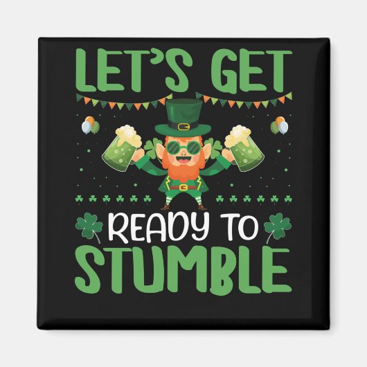 Aimant Préparons-nous à trébucher (Devant)