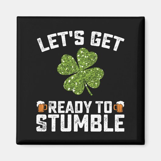 Aimant Préparons-nous à trébucher Drôle de jour de la Sai (Devant)