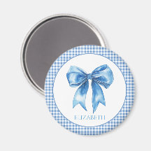 Préppy bleu et blanc En vichy et fond