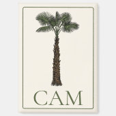 Aimant Preppy Coastal Palm Tree Monogram (Recto)
