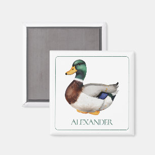 Aimant Preppy Mallard Duck Personnalisé