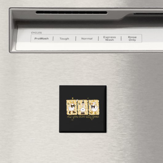 Aimant Preppy New Year Same Silly Goose Coquette Bow Happ (In Situ (Lave-vaisselle))