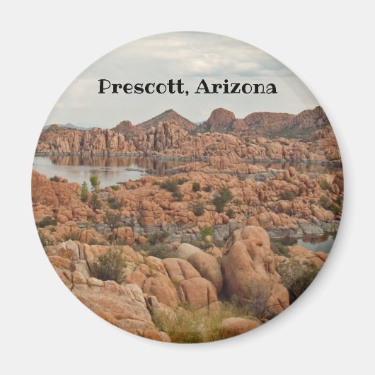 Aimant Prescott Arizona Red Rock Lake Photo paysage (Devant)
