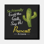 Aimant Prescott Cactus Funny Retro (Devant)