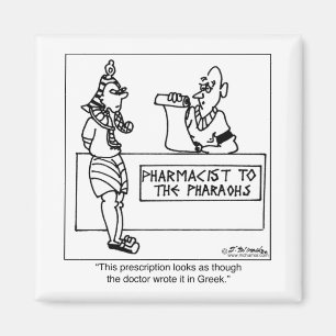 Aimant Prescription égyptienne écrite dedans