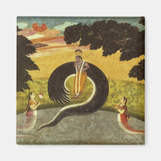 Aimant Présentation de Kaliya, Basohli, Pahari (Devant)