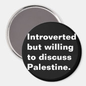 Aimant Présenté mais disposé à discuter du texte palestin (Recto/Verso)