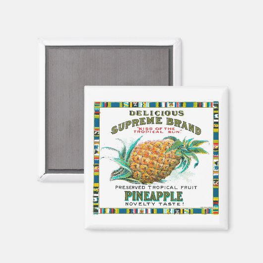 Aimant Préservations Suprême d'ananas (Recto/Verso)