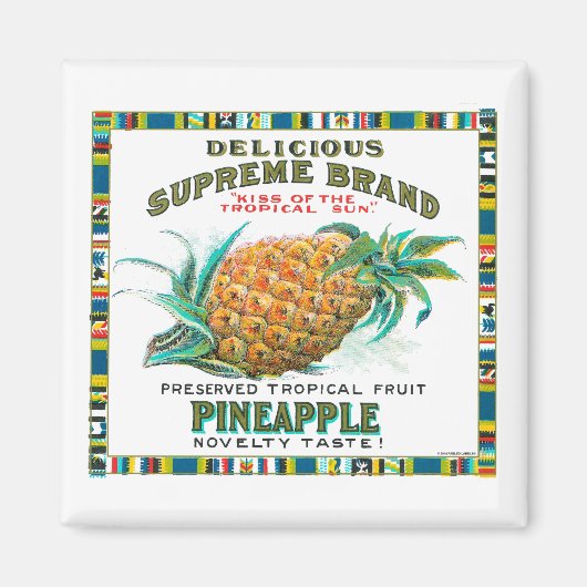 Aimant Préservations Suprême d'ananas (Devant)