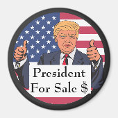Aimant Président à Vendre (Devant)