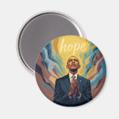 Aimant President Barack Obama and the Message of Hope  (Recto/Verso)
