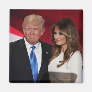 AIMANT PRÉSIDENT DONALD TRUMP ET MELANIA