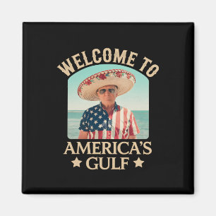 Aimant Président Trump Bienvenue dans le golfe du Mexique