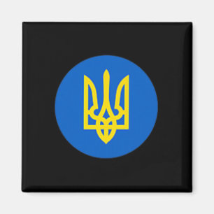 Aimant Président Ukraine Zelensky Trident Tee Ukrainien Z