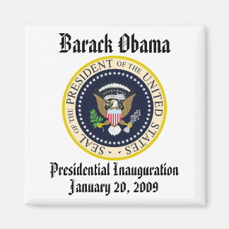 Aimant PRÉSIDENTE OBAMA Inauguration Commémoration