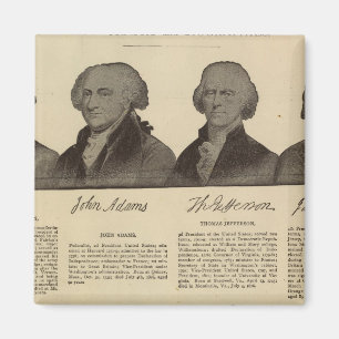 Aimant Présidents US, autographes, biographies 2