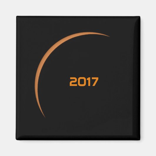 Aimant Presque 2017 Éclipse solaire partielle (Devant)