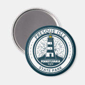 Aimant Presque Isle State Park Pennsylvania Badge (Recto/Verso)