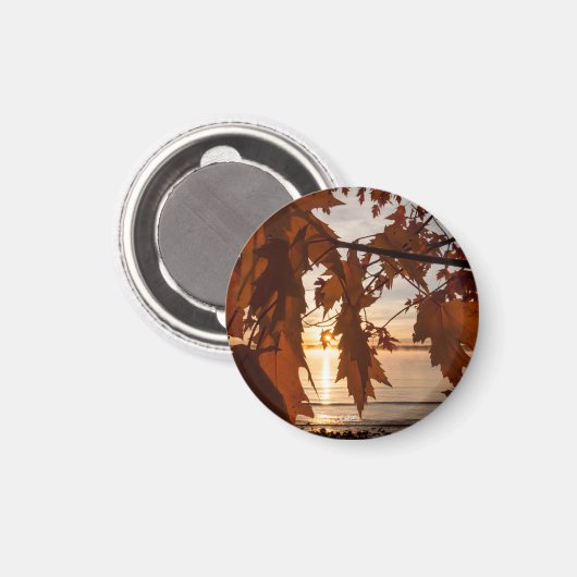 Aimant prestataire feuille d'érables (Recto/Verso)