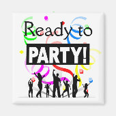 Aimant Prêt à faire la fête (Devant)