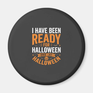 Aimant Prêt pour le design de crâne de citrouille Hallowe