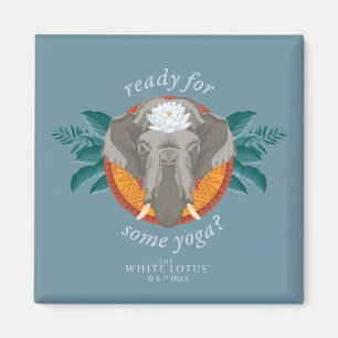 Aimant Prêt pour le Yoga ? - Le Lotus Blanc