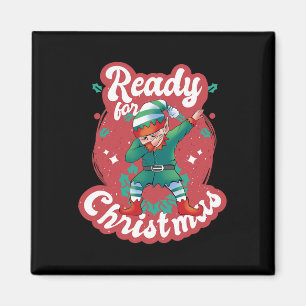 Aimant Prêt Pour Noël Elf Xmas Santa Claus Snow Adven