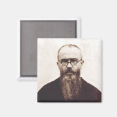 Aimant Prêtre catholique polonais Saint Maximilian Kolbe (Recto/Verso)