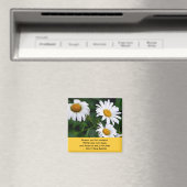 Aimant Pretty Daisies-with Quote (In Situ (Lave-vaisselle))