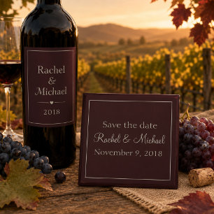 Aimant Pretty Purple Chic Save the Date
