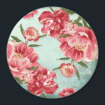 Aimant Pretty Retro Flower Chintz Peonies<br><div class="desc">Des éléments de déco maison qui sont des pivoines modernes, jolis et rétro stylisées à fleurs dans des couleurs vives et fraîches, particulièrement parfait pour les mariages du printemps ou de l'été. Cette collection est une interprétation contemporaine d'un style de tissu de chintz de l'ancienne école. Élégant sans être étouffant....</div>