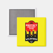 Aimant Prévention des incendies de forêt (Recto/Verso)