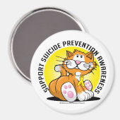 Aimant Prévention du suicide Cat (Recto/Verso)