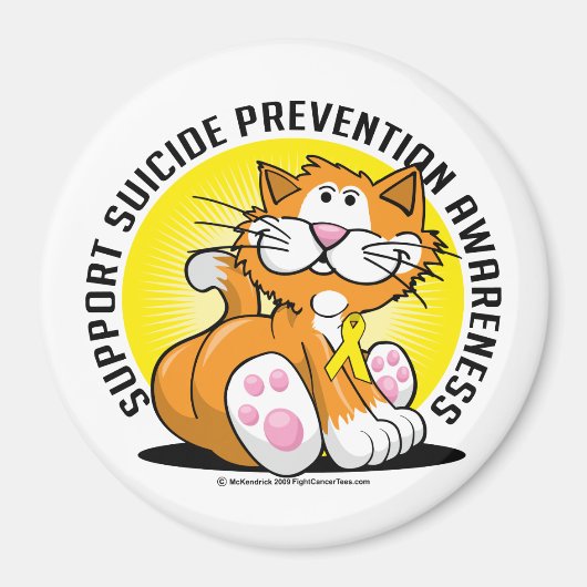 Aimant Prévention du suicide Cat (Devant)