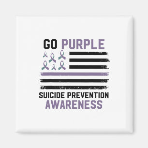 Aimant Prévention du suicide drapeau américain Sensibilis