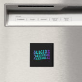 Aimant Prévention du Suicide Sensibilisation Groovy Turqu (In Situ (Lave-vaisselle))