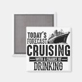 Aimant Prévision d'aujourd'hui Croisière avec la chance d (Recto/Verso)