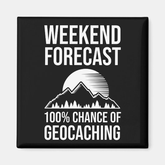 Aimant Prévision de fin de semaine - 100% de chance de gé (Devant)