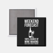 Aimant Prévisions de week-end - 100 % de chances de vinif (Recto/Verso)