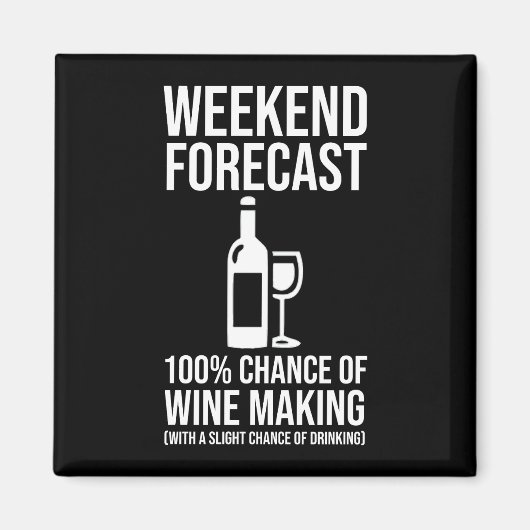 Aimant Prévisions de week-end - 100 % de chances de vinif (Devant)