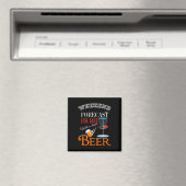 Aimant Prévisions de week-end Disc Golf et bière Funny Di (In Situ (Lave-vaisselle))