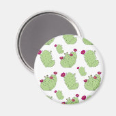 Aimant Prickly Pear Motif Texas State Plante Cactus Love (Recto/Verso)