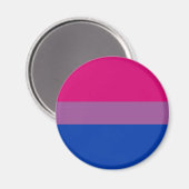 Aimant Pride bisexuelle (Bi Drapeau) (Recto/Verso)