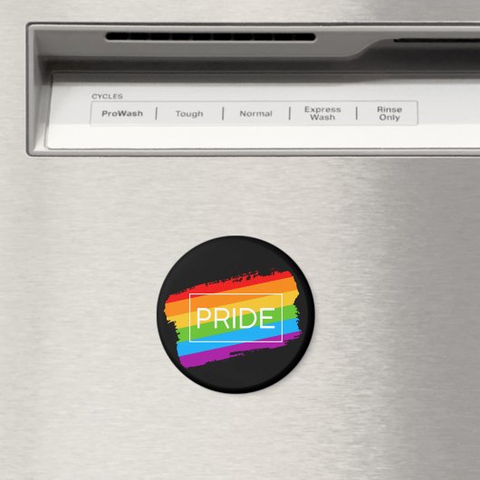 Aimant Pride Brushstroke Rainbow (In Situ (Lave-vaisselle))