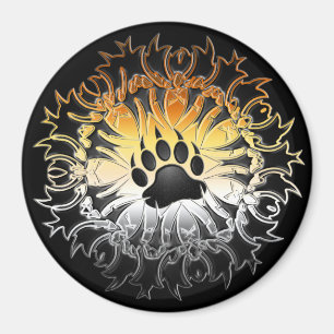 Aimant Pride de l'ours tribal Paw