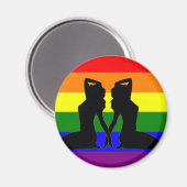 Aimant Pride lesbienne grecque (Recto/Verso)