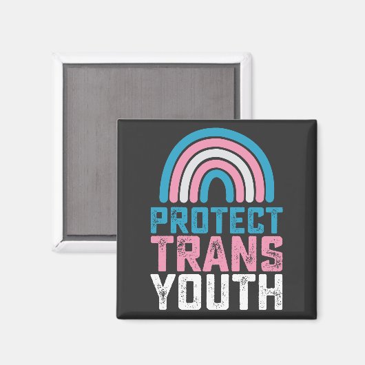Aimant Pride LGBT Protéger les jeunes transgenres transge (Recto/Verso)
