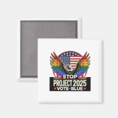 Aimant Pride - Stop Project 2025 - Vote Blue (Recto/Verso)