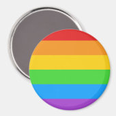 Aimant PridePulse : bouton Pride Arc-en-ciel (Recto/Verso)